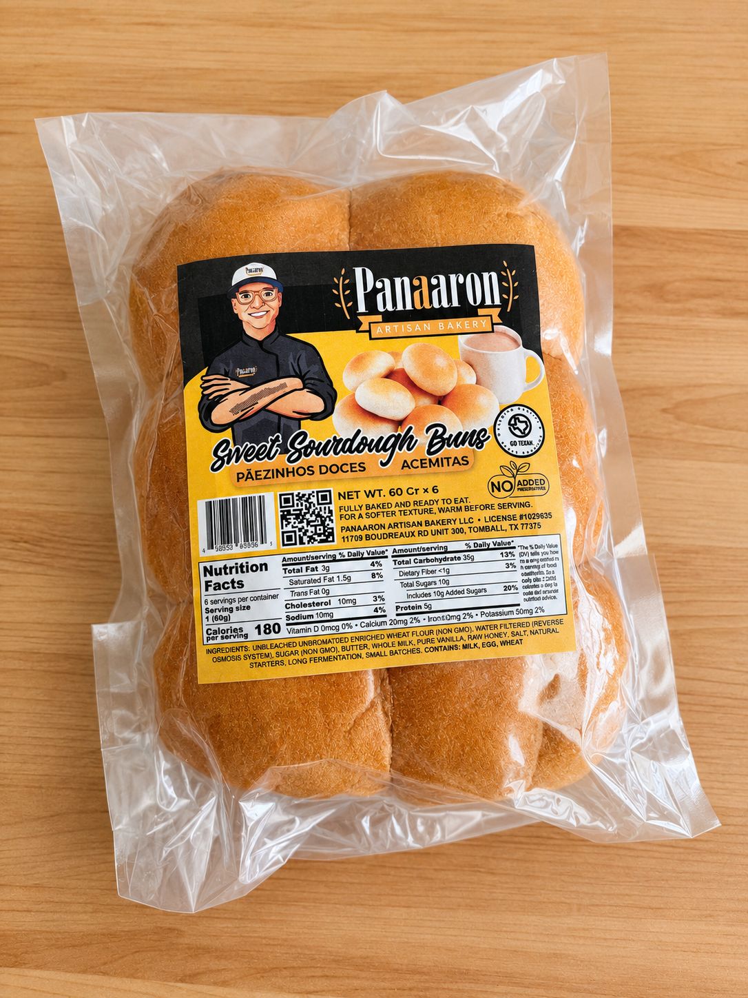 Sweet Sourdough Buns